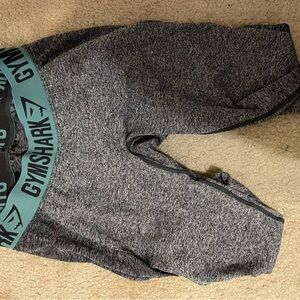 Gymshark Charcoal Grey and Teal Leggings